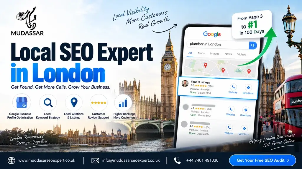 Local SEO Expert in London helping businesses improve Google visibility and local rankings